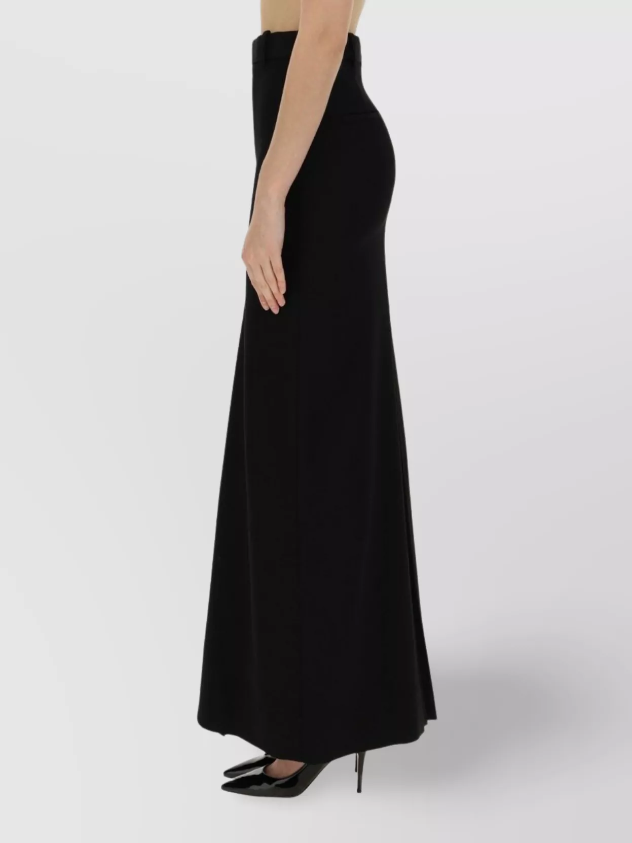Victoria Beckham High-waisted Maxi Length Wool Skirt