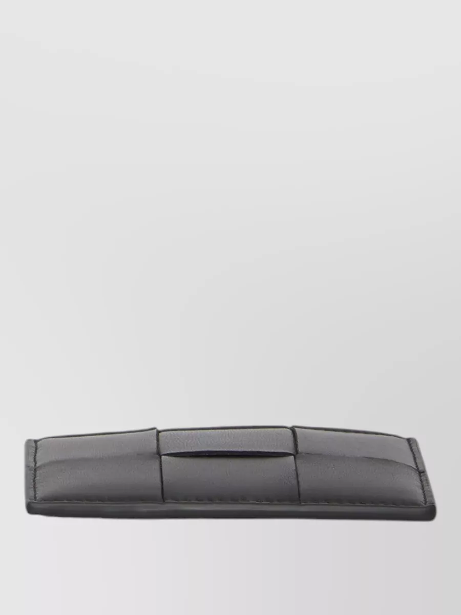 Bottega Veneta Intreccio Leather Compact Cardholder
