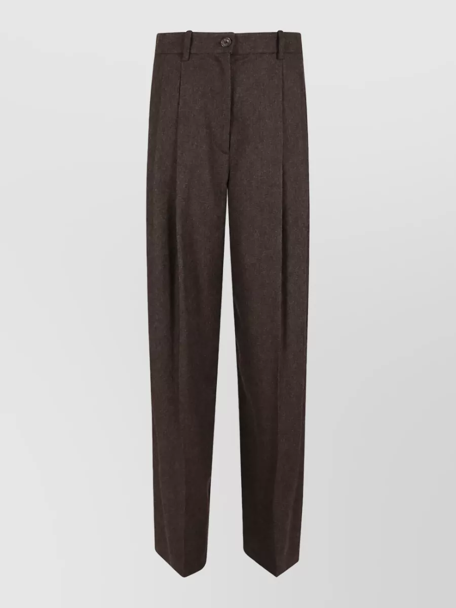 Ralph Lauren wool pleated full-length suit trousers