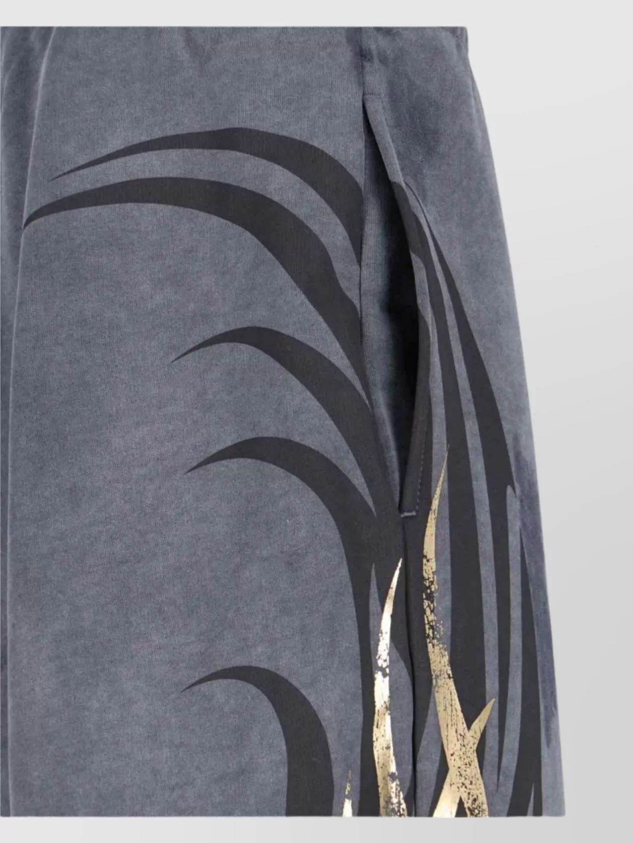 Balenciaga Straight Leg Trousers Graphic Print