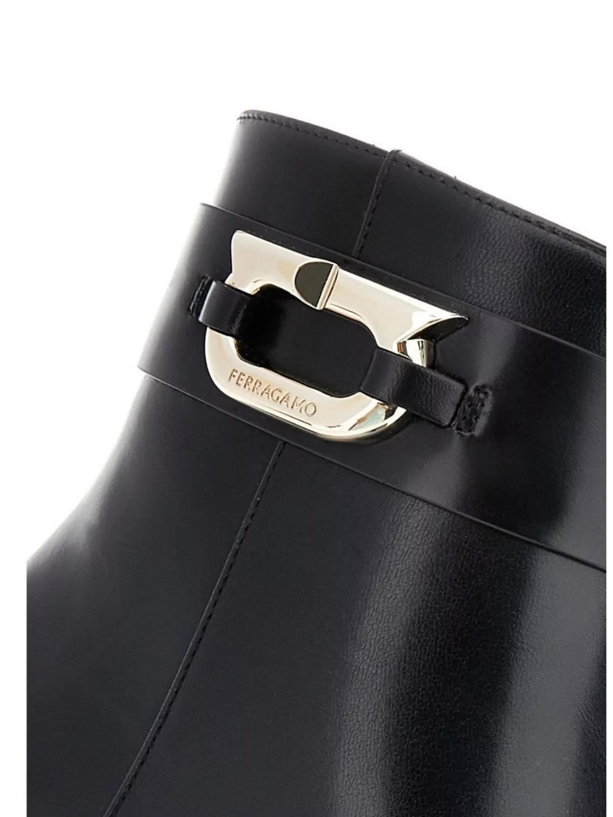 Ferragamo Strap Leather Boots