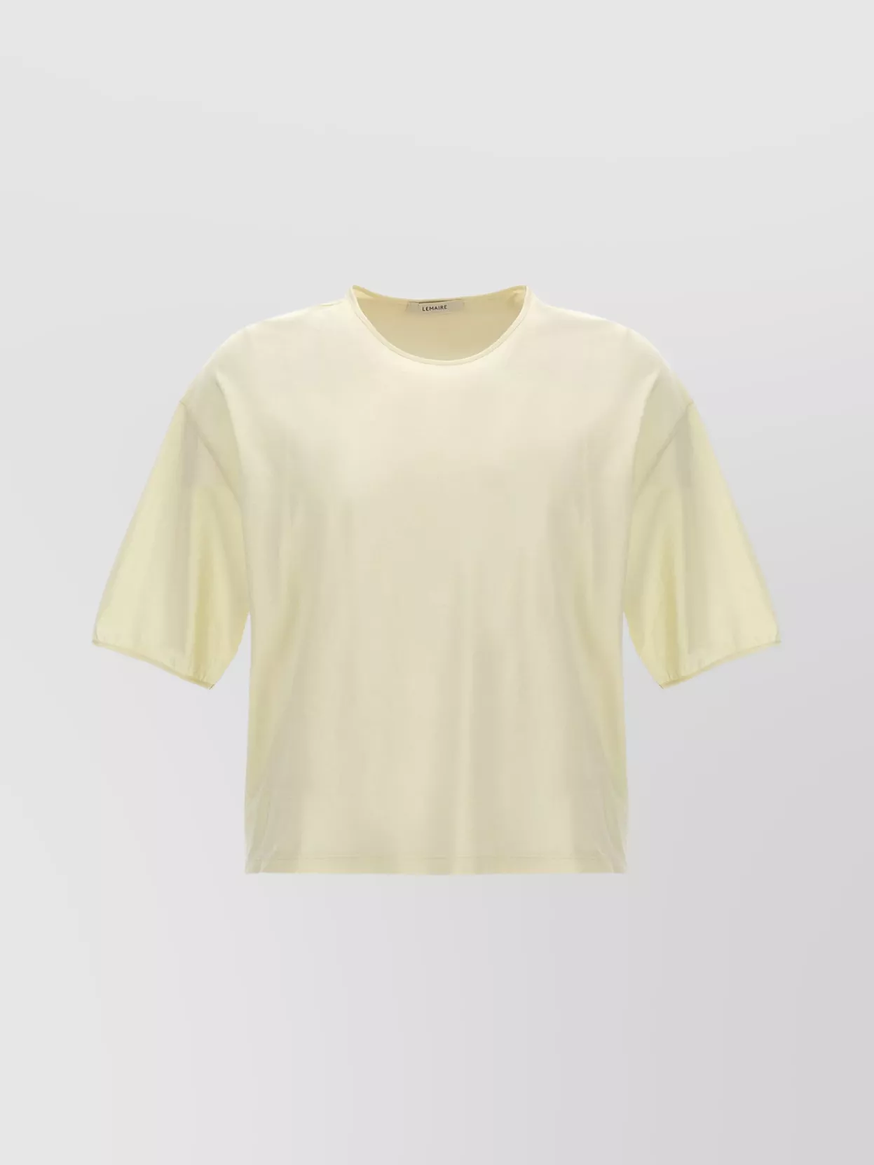 Shop Lemaire Cotton T-shirt With Loose Fit And Round Neck