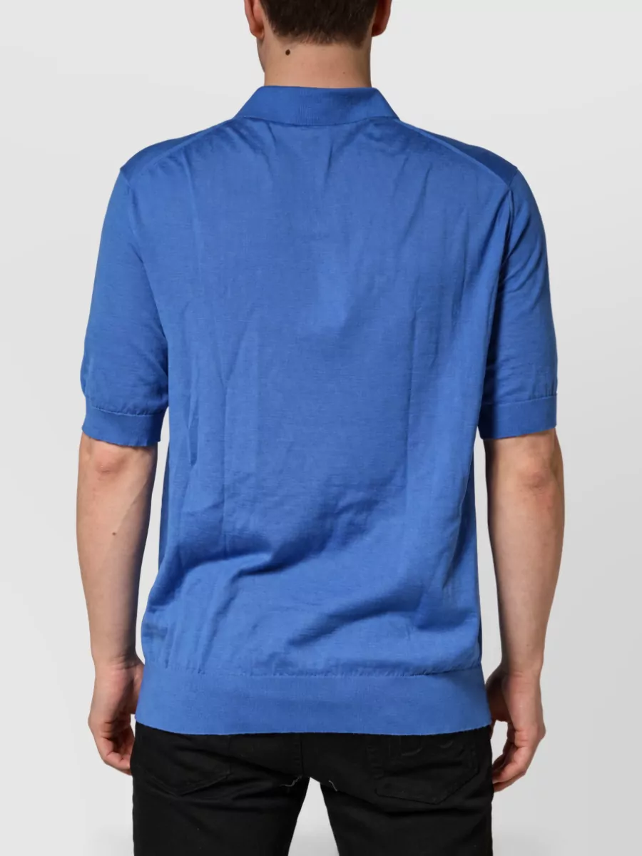 Dolce&Gabbana Cashmere Short-Sleeve Polo Shirt