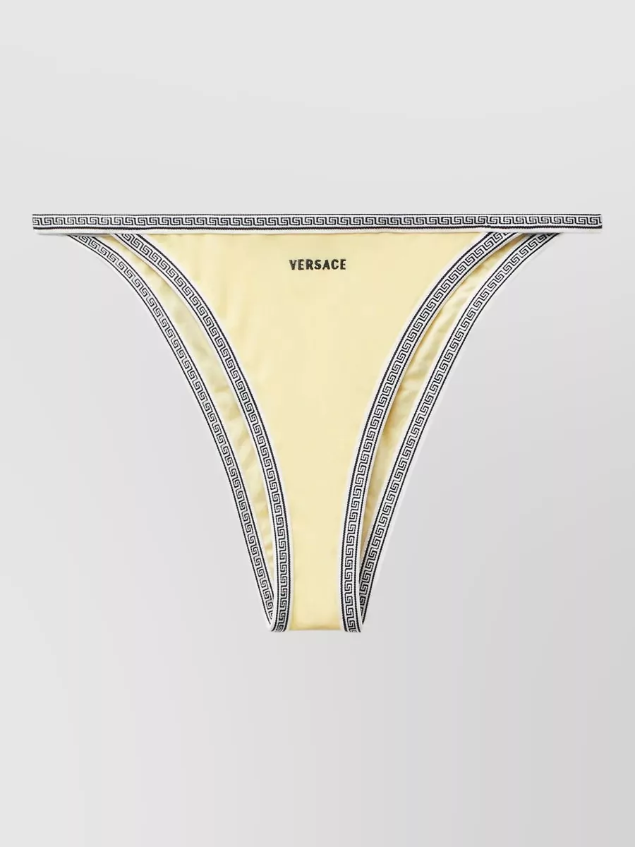 Versace Logo-Embroidered Bikini Briefs