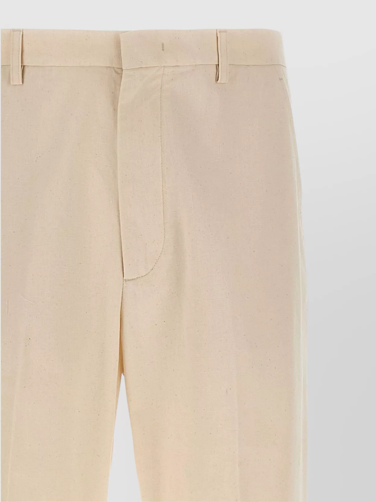 Valentino Garavani Turn-Up Trousers With Back Pockets And Cuffed Hem