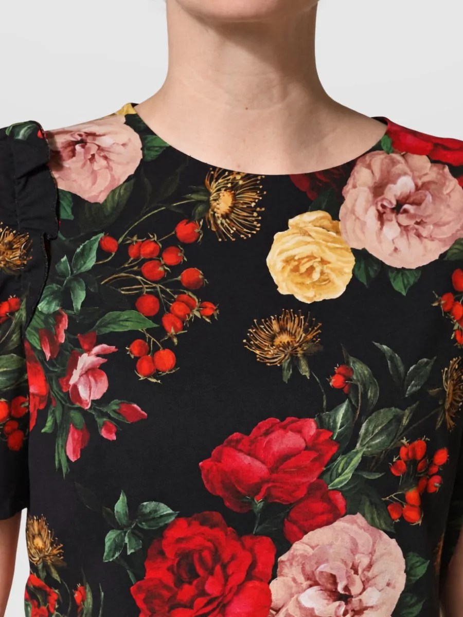 Dolce&Gabbana Floral Frill Blouse
