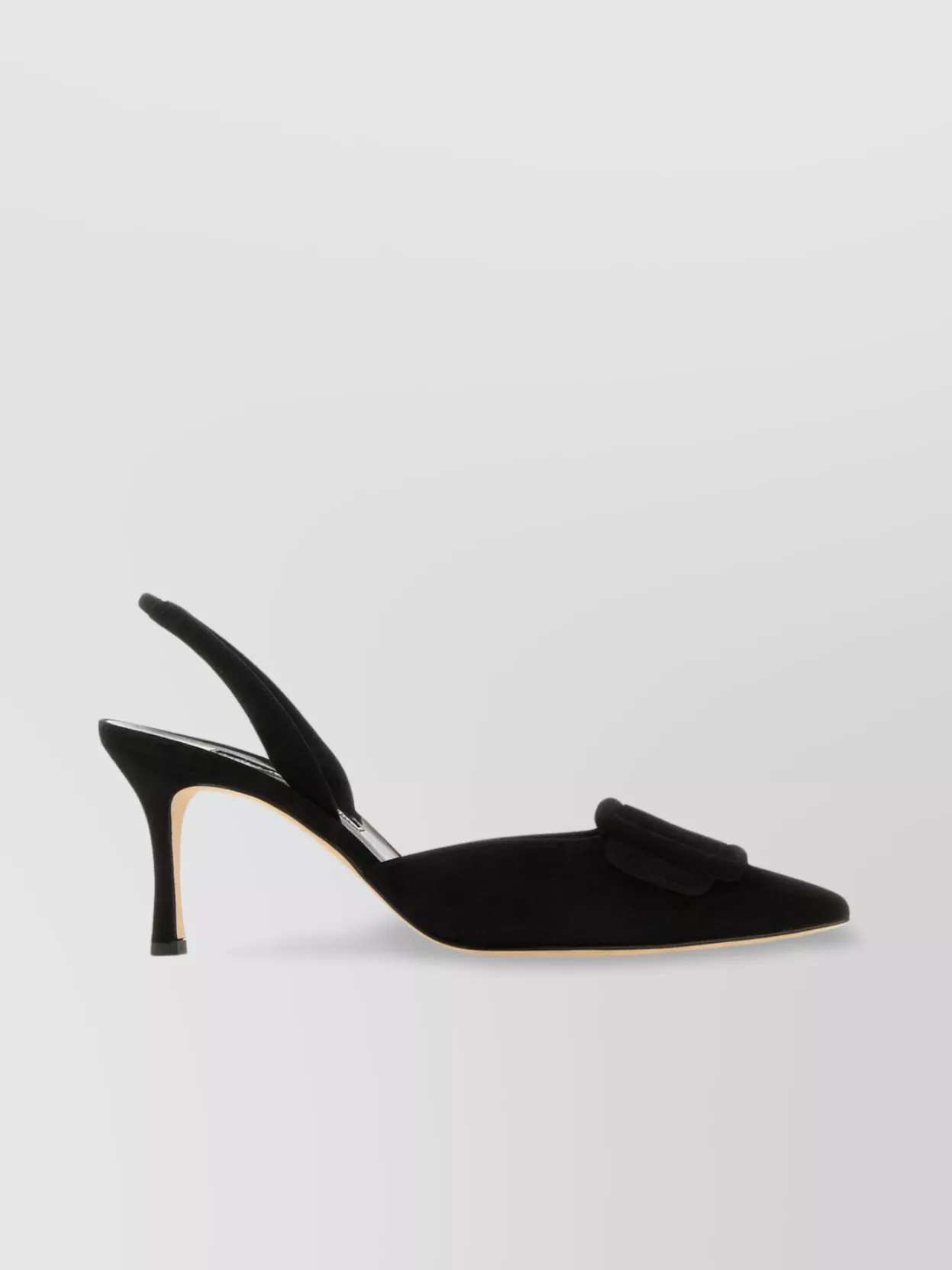 Manolo Blahnik Maysli Suede Pumps Velvet Finish
