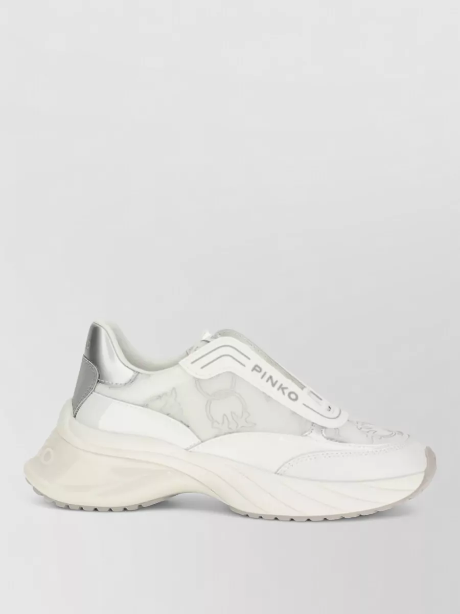 Pinko Leather Low-Top Sneakers