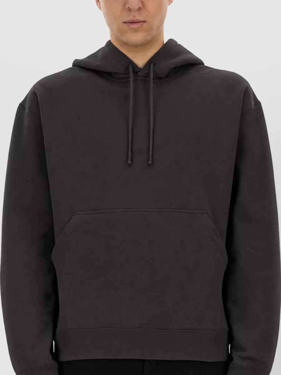 Saint Laurent Hooded Logo Sweatshirt Relaxed Fit