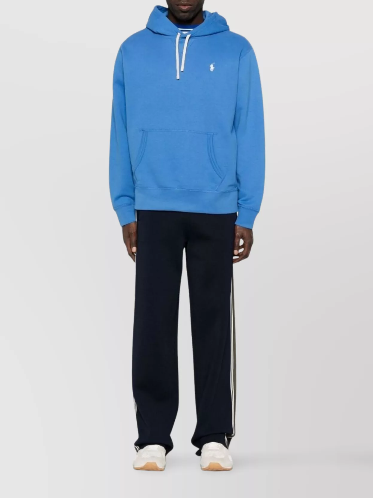 Ralph Lauren Cotton Blend Logo Hoodie With Kangaroo Pocket