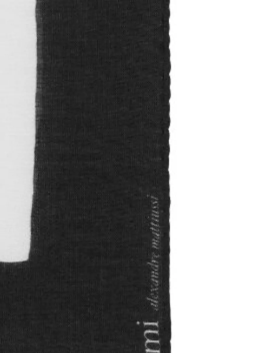 Ami Paris Logo-Print Scarf
