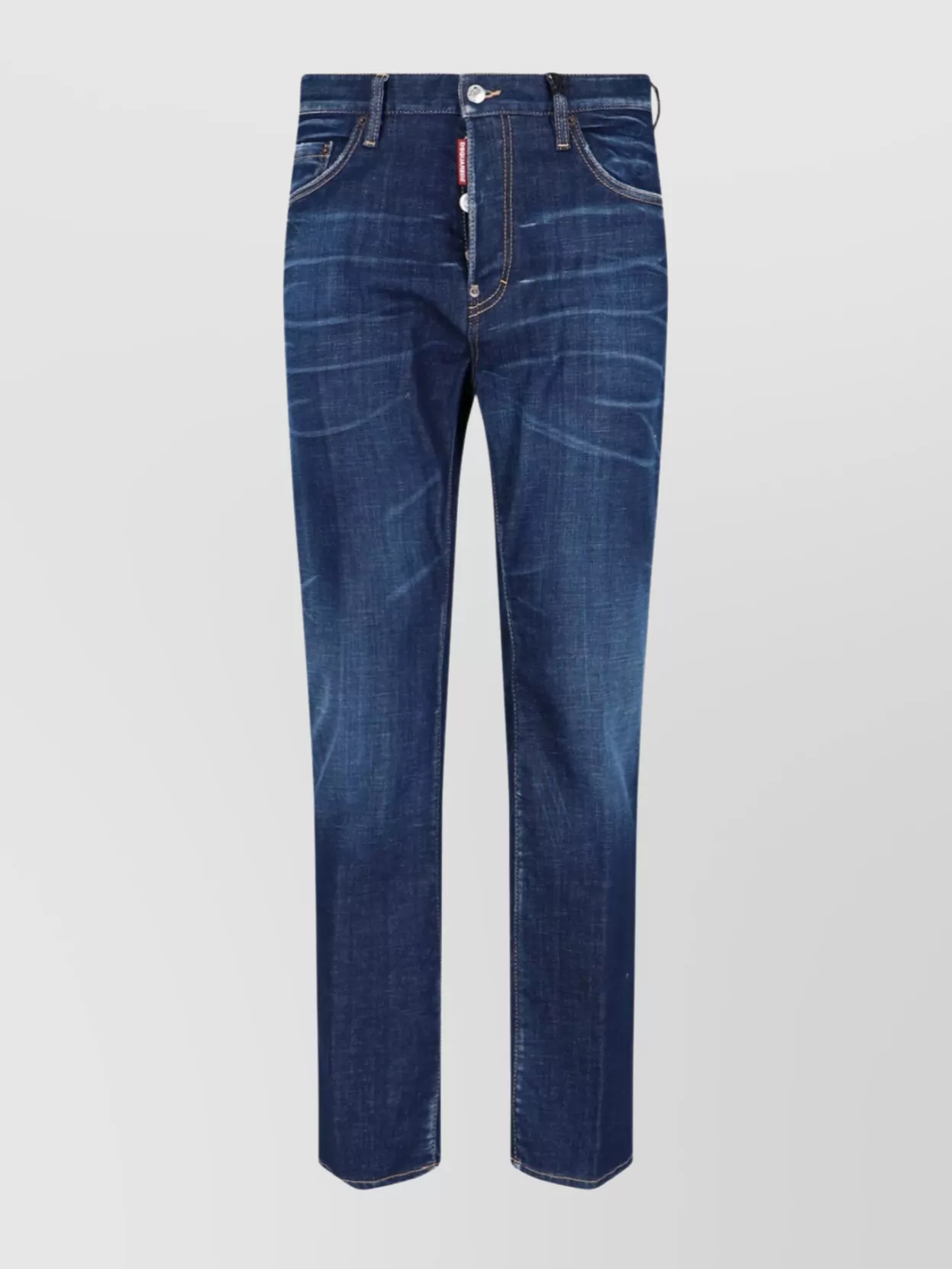 Dsquared2 Straight Leg Trousers With Belt Loops