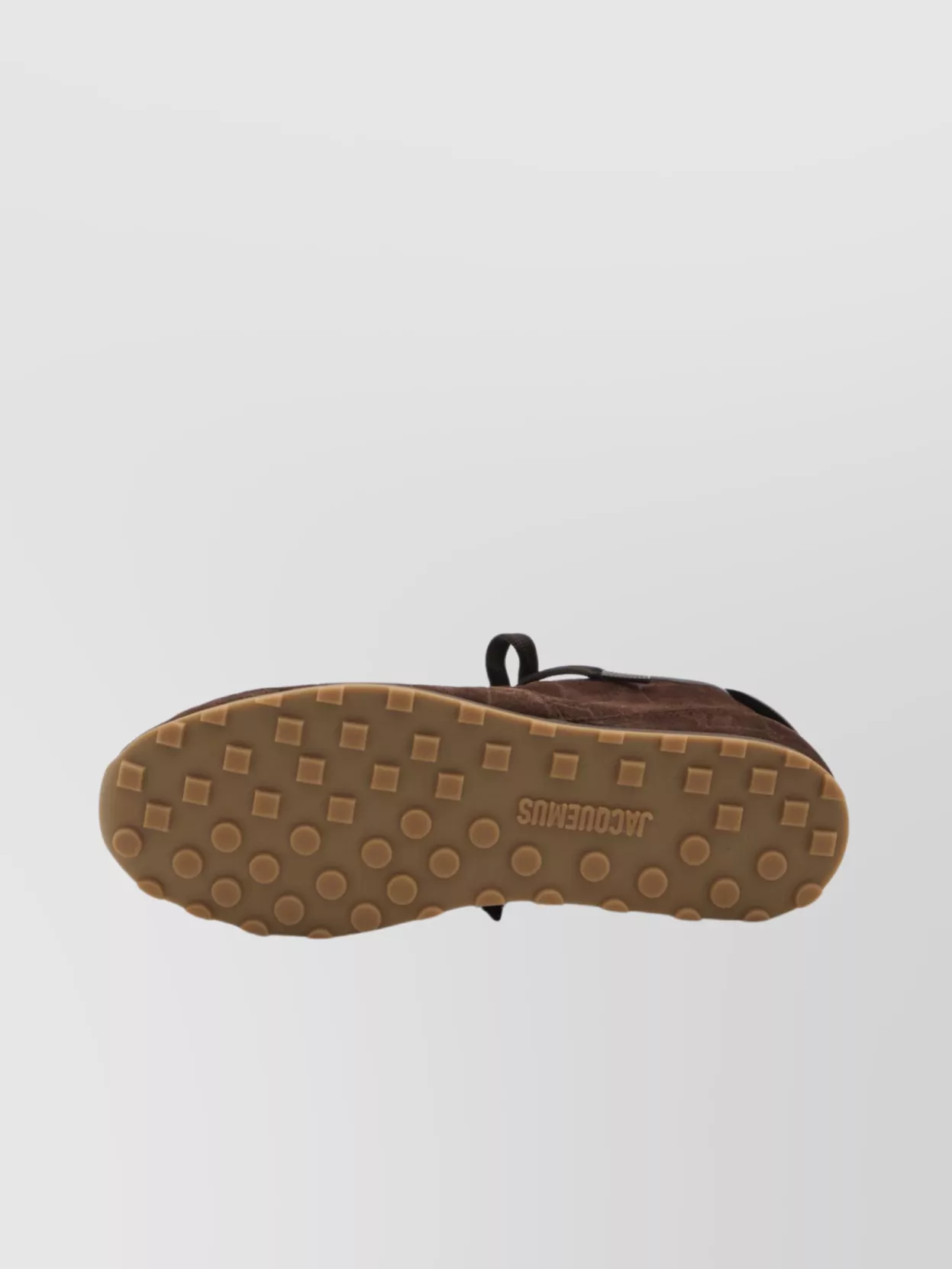 Jacquemus Crocodile-effect Suede Leather Sneakers In Brown