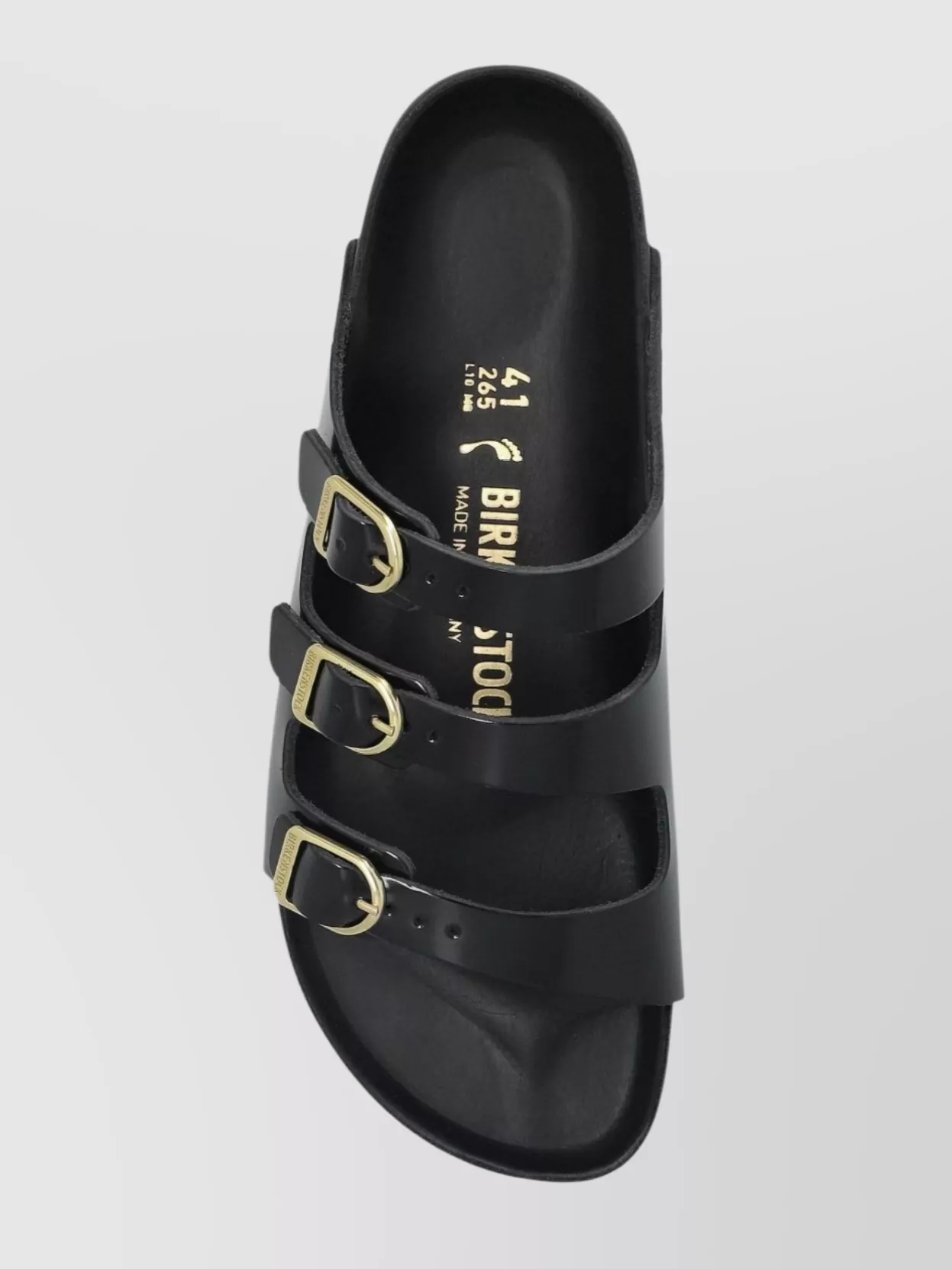 Birkenstock Triple Buckle Open Toe Flat Sandals
