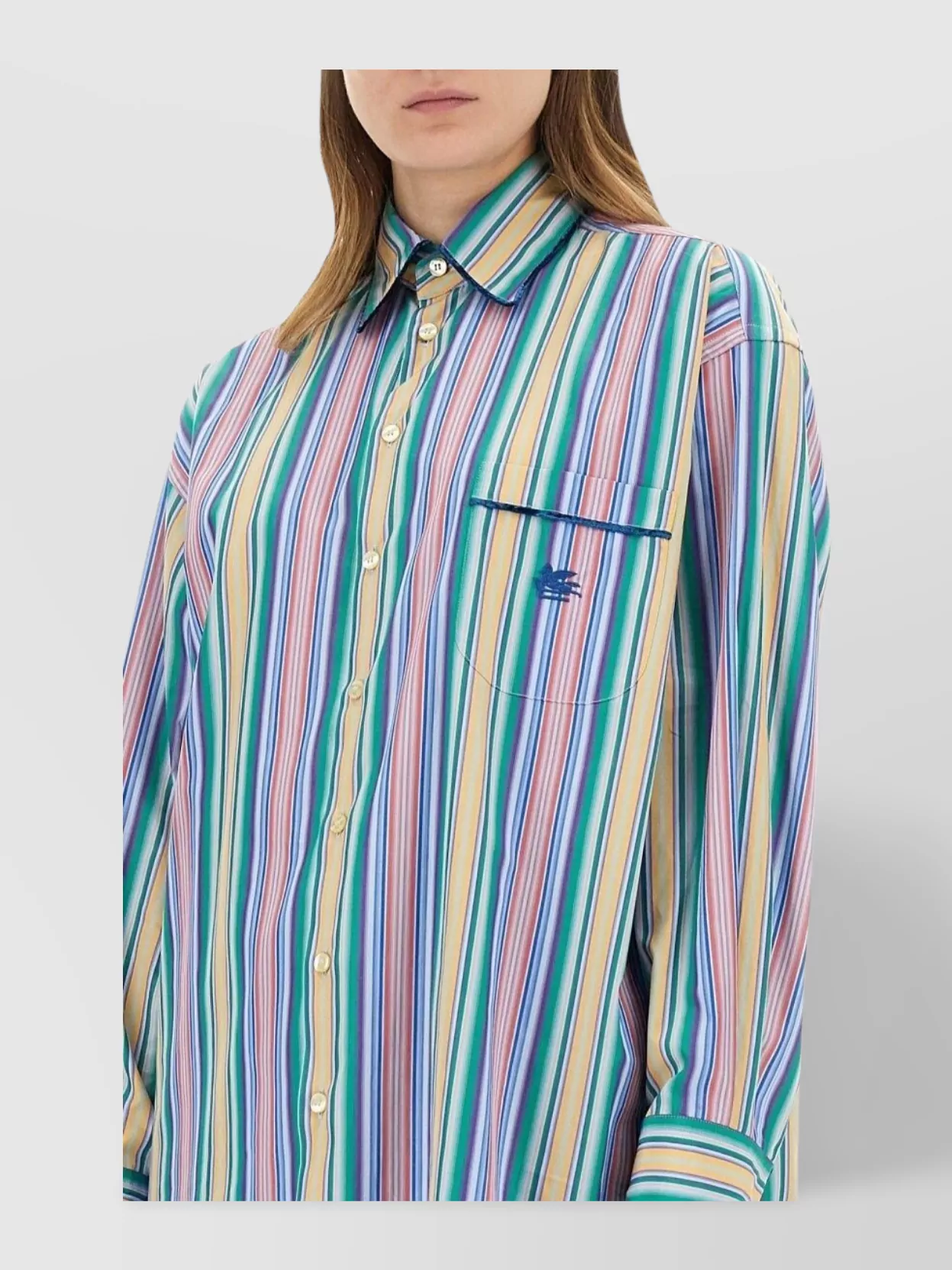 Etro Multi-coloured Striped Cotton Shirt Women
