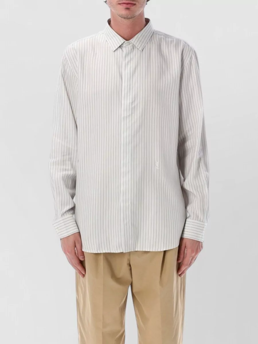 Saint Laurent striped slim-fit shirt