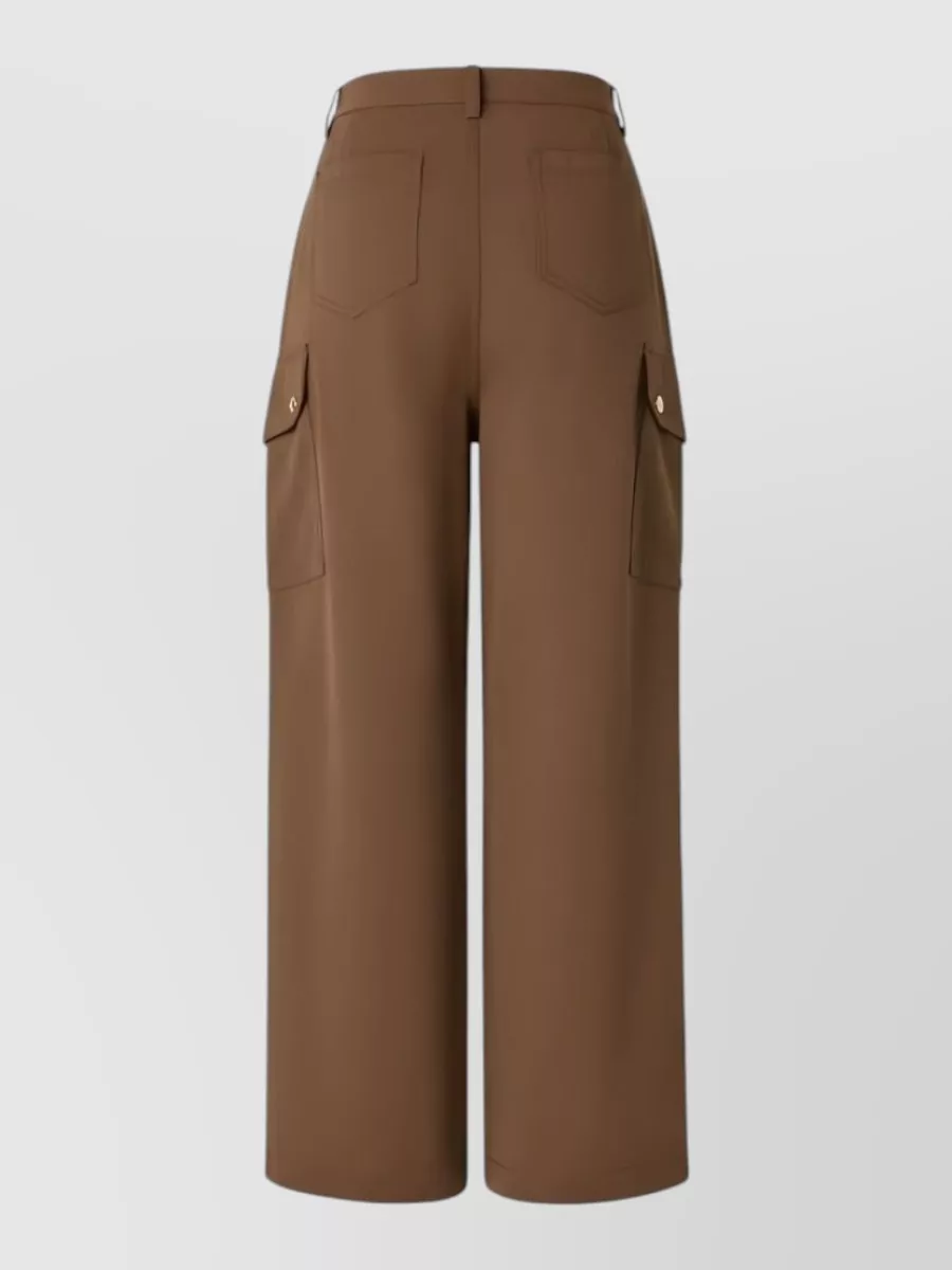 Pinko Cotton Wide-Leg Trousers