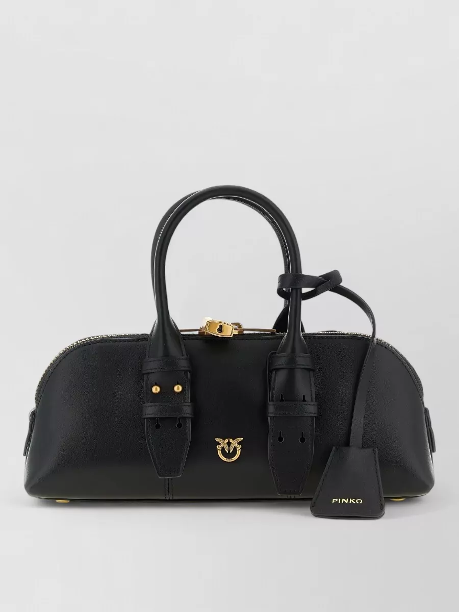 Pinko escape baguette small leather shoulder bag