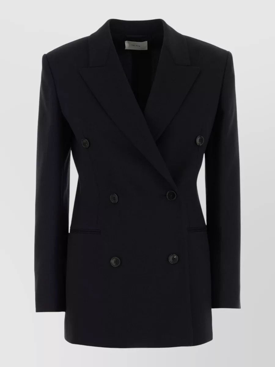 The Row Tailored Jacket Featuring Structured Shoulders In Multi
