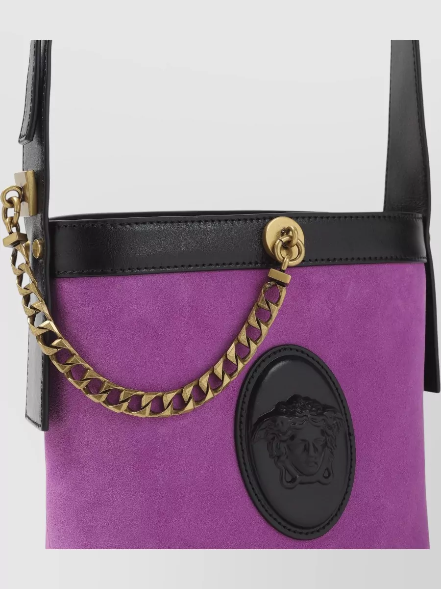 Versace Mini Calf Leather Bucket Bag