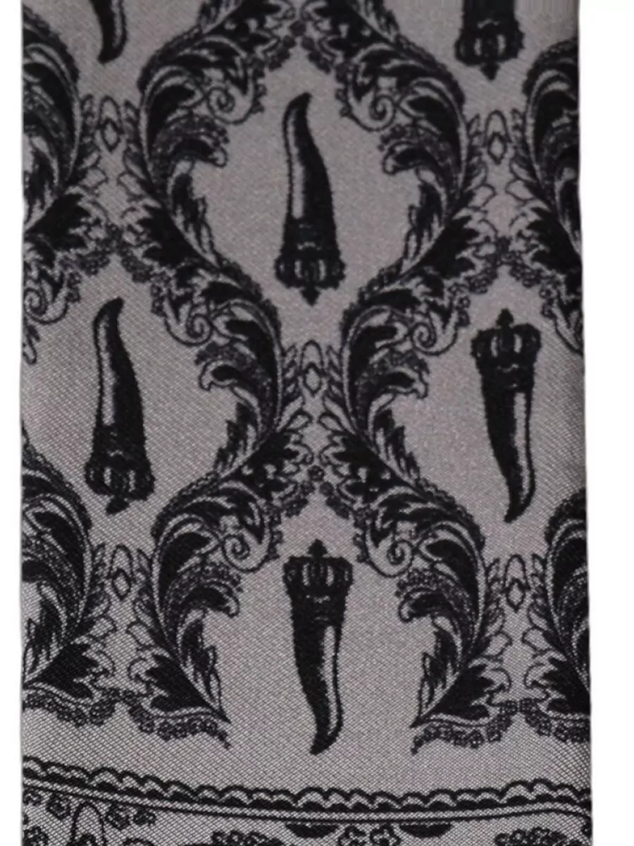 Dolce&Gabbana Silk Polka-Dot Fringed Scarf