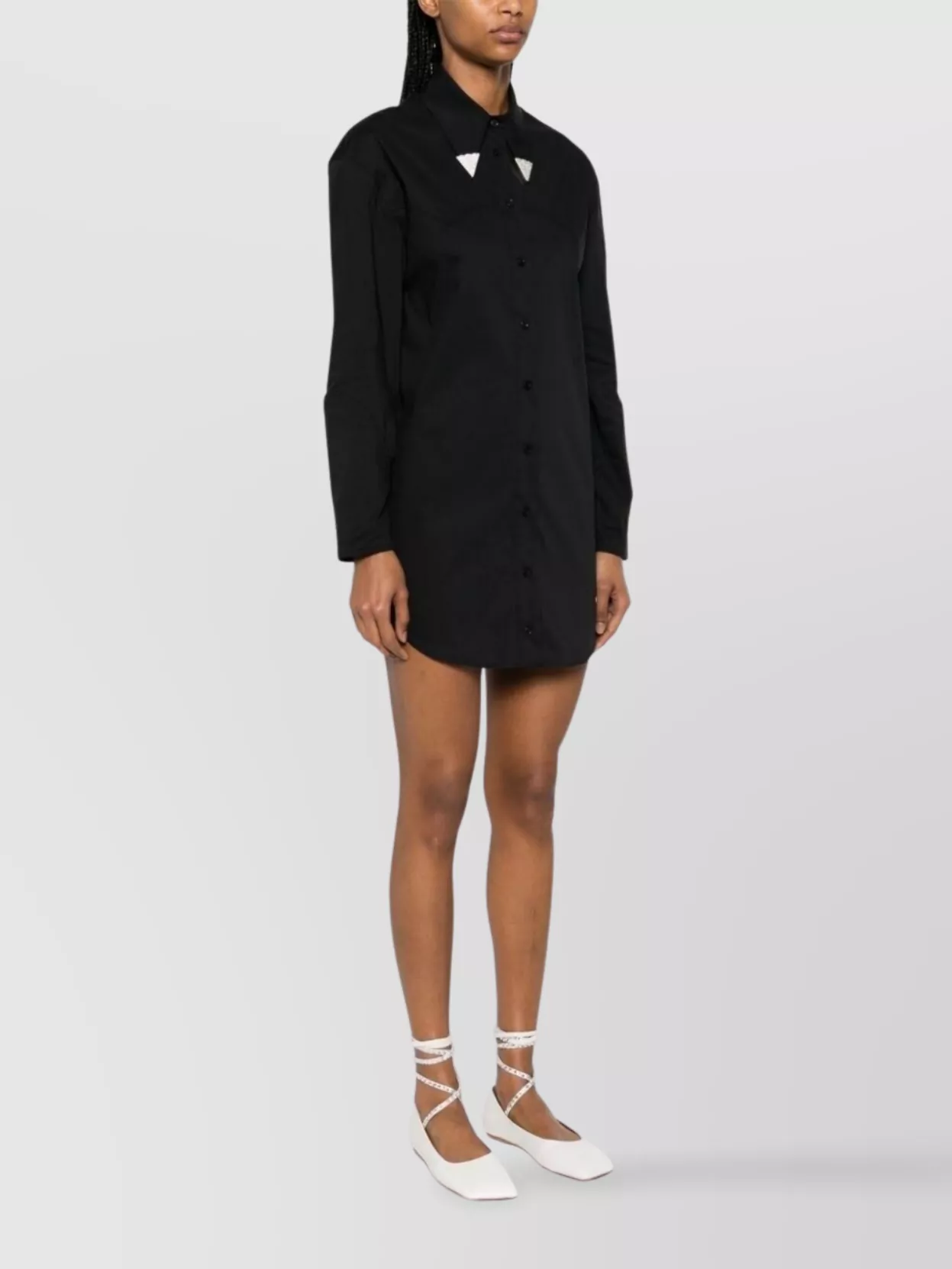 Giuseppe Di Morabito Long Sleeve Dress Embellished Collar