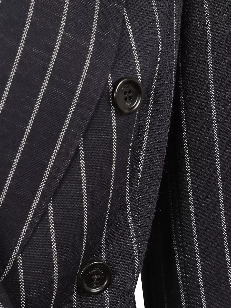 Max Mara Pinstripe Double-Breasted Blazer