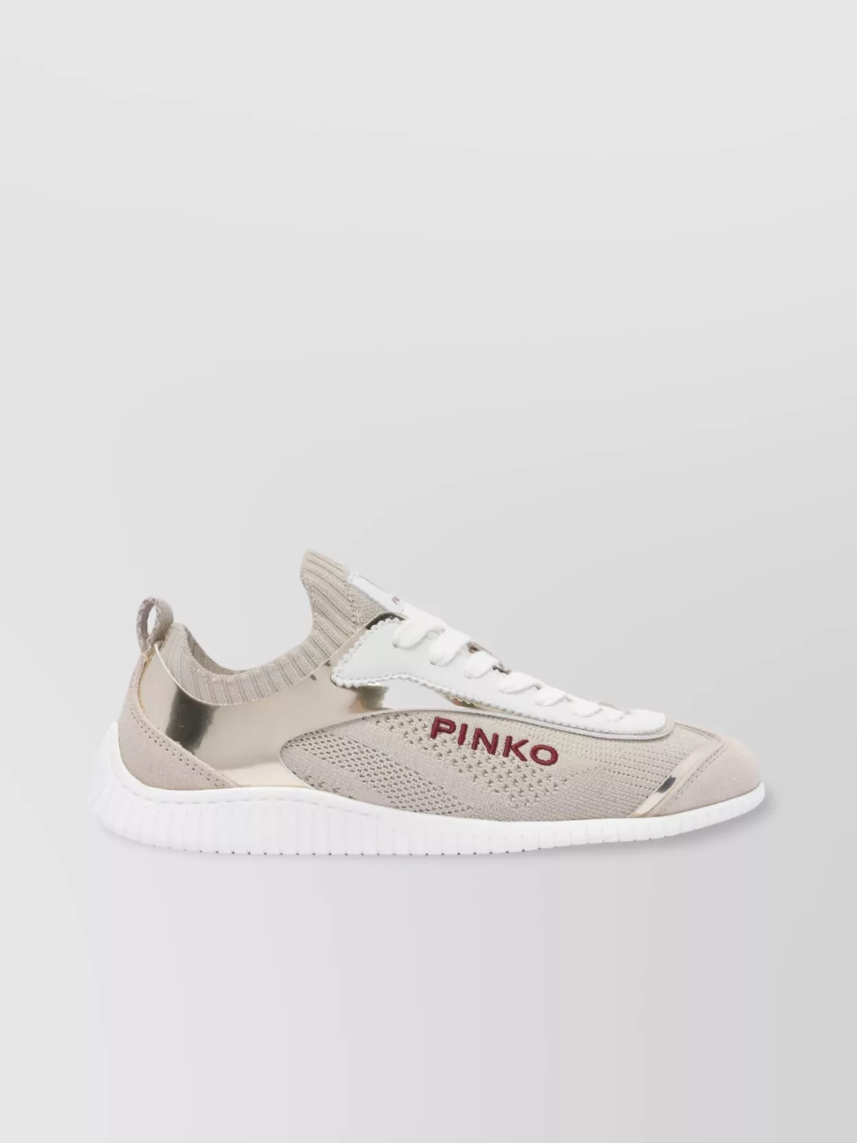 Shop Pinko Low Top Sneakers Mesh Panels