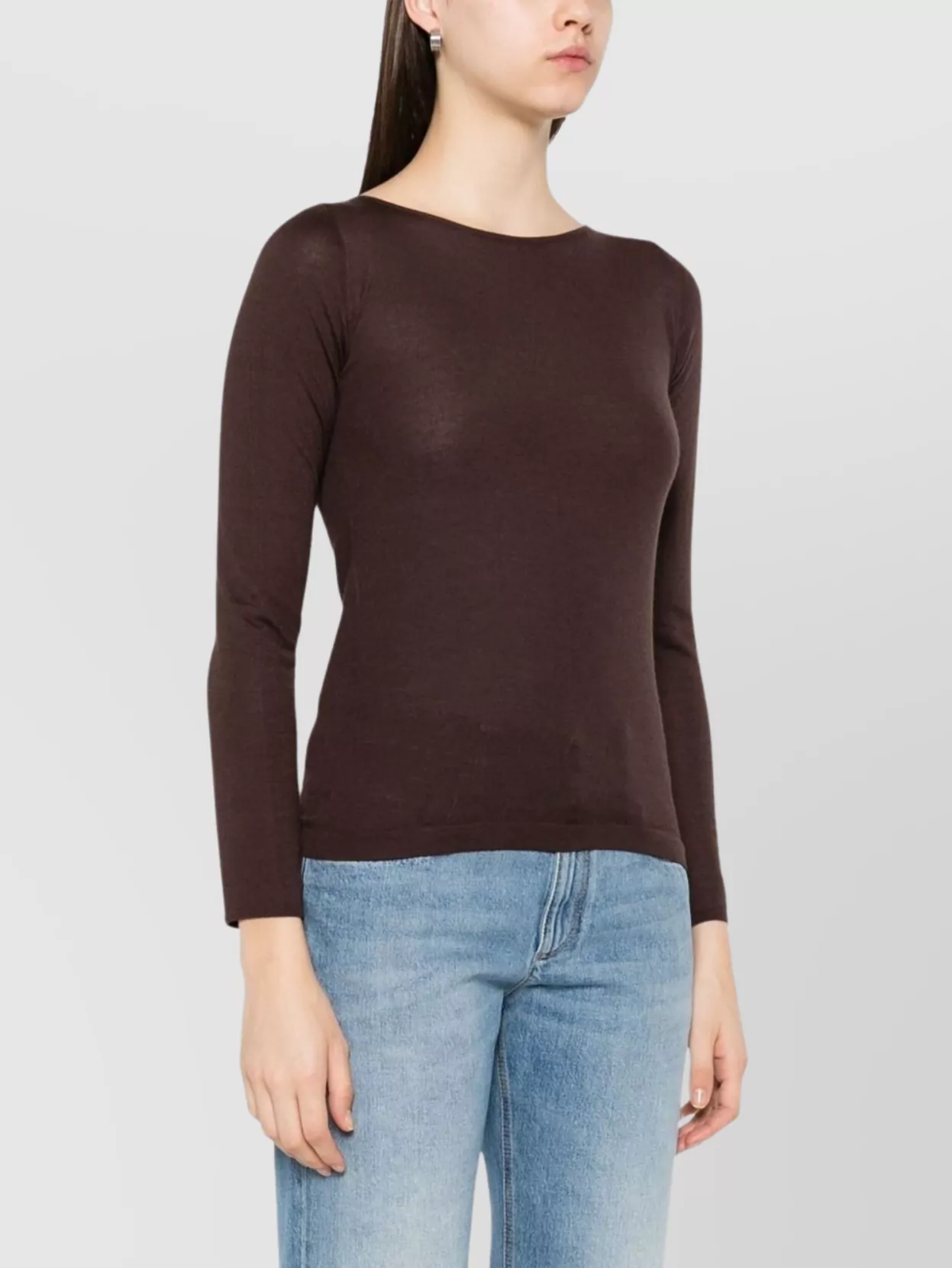 Brunello Cucinelli Cashmere Boat-Neck Sweater Ribbed Texture