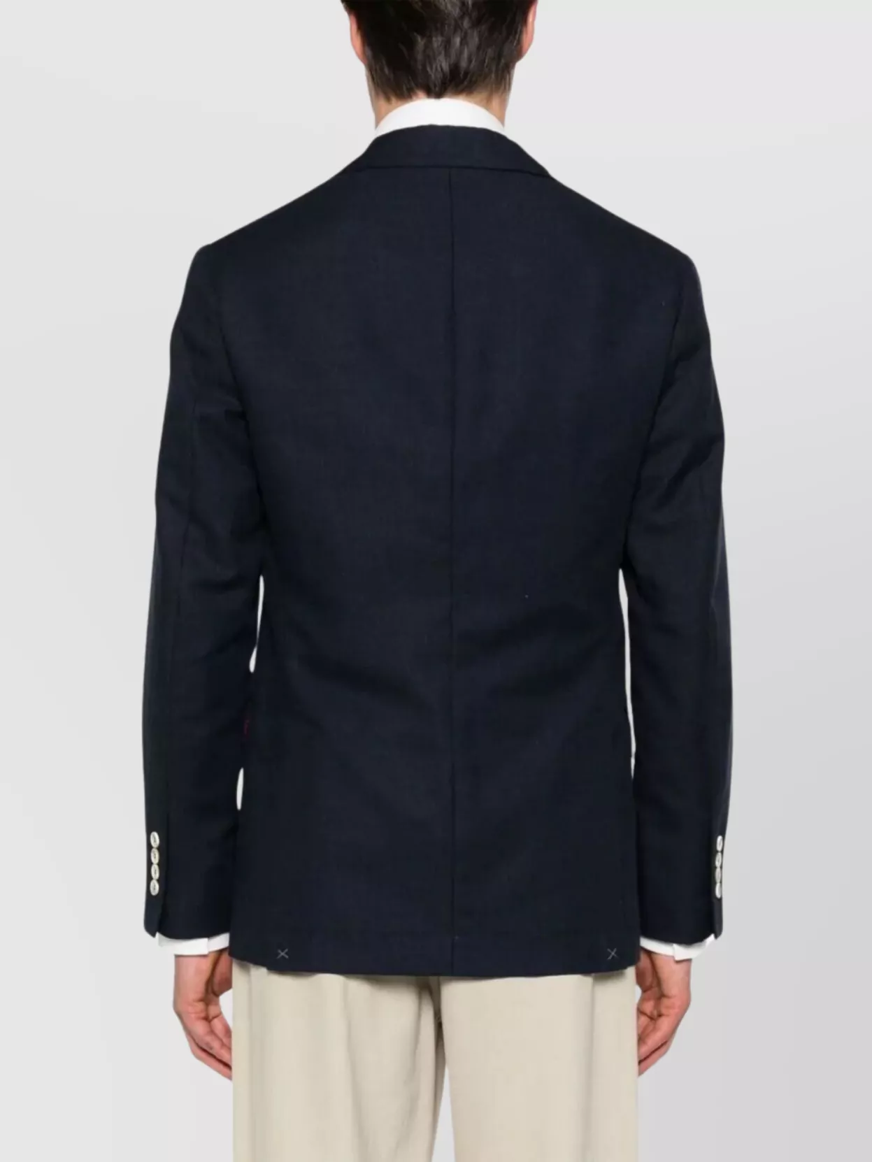 Brunello Cucinelli Single Breasted Blazer Notch Lapels Pockets