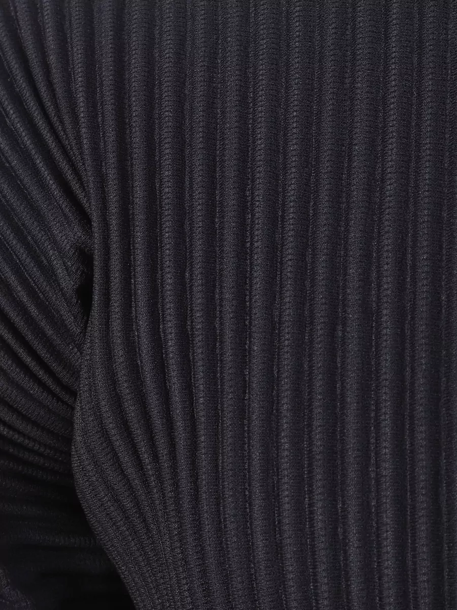 Homme Plisse Issey Miyake Ribbed Round Neck Short Sleeve T-Shirt