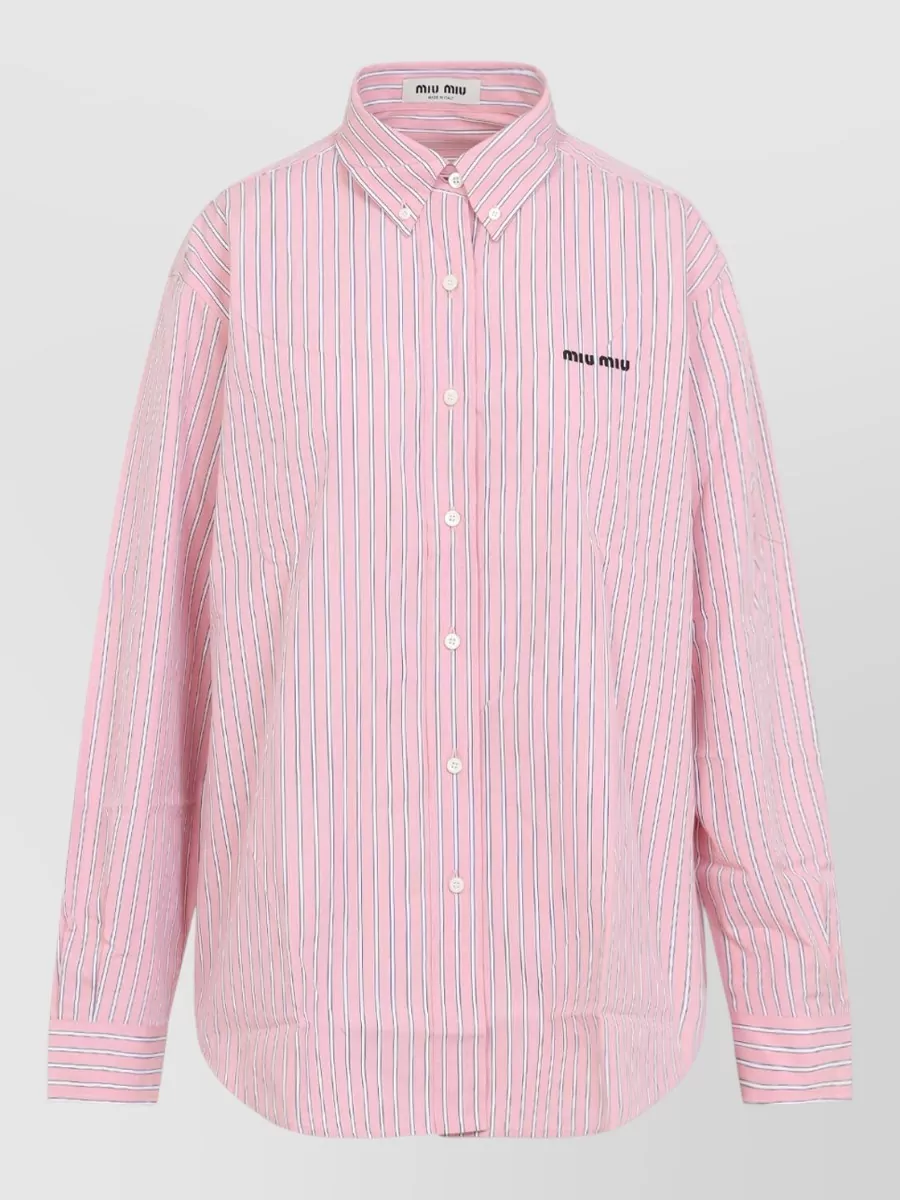 Miu Miu Long Sleeve Button-down Collar Shirt
