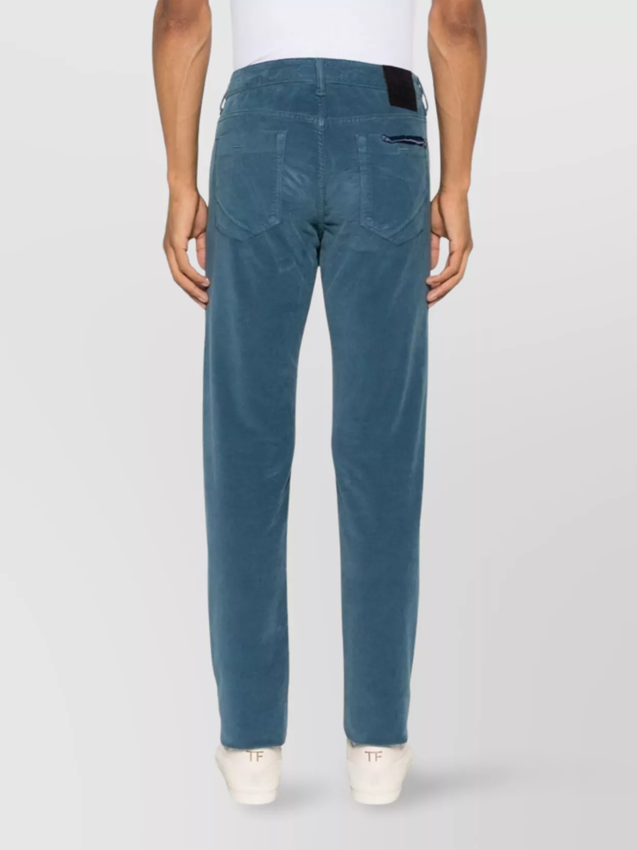Incotex Vintage Stretch Corduroy Trousers In Blue
