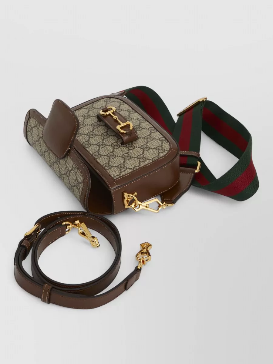 Gucci Horsebit 1955 Mini Canvas Crossbody Bag