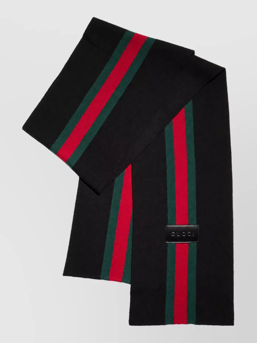 Gucci Striped wool scarf