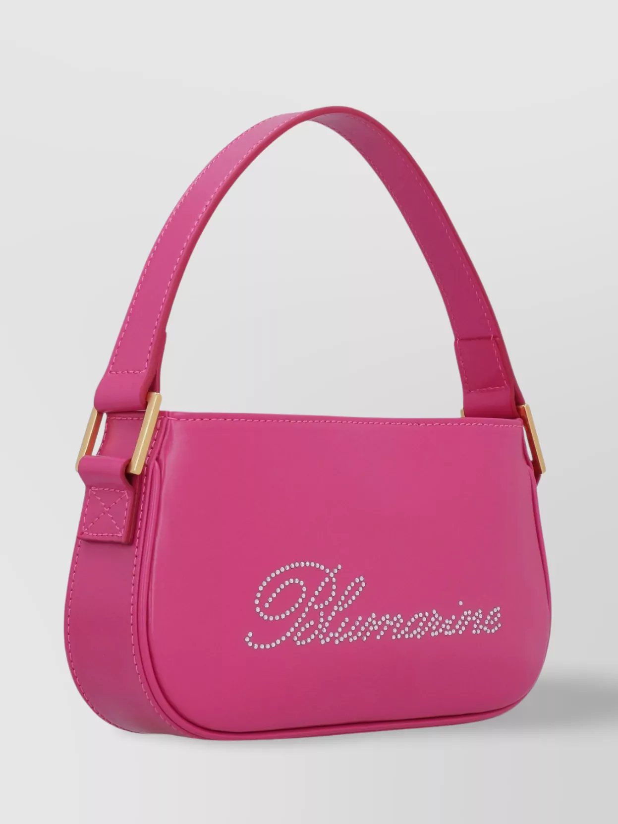 Blumarine Logo Print Leather Handbag