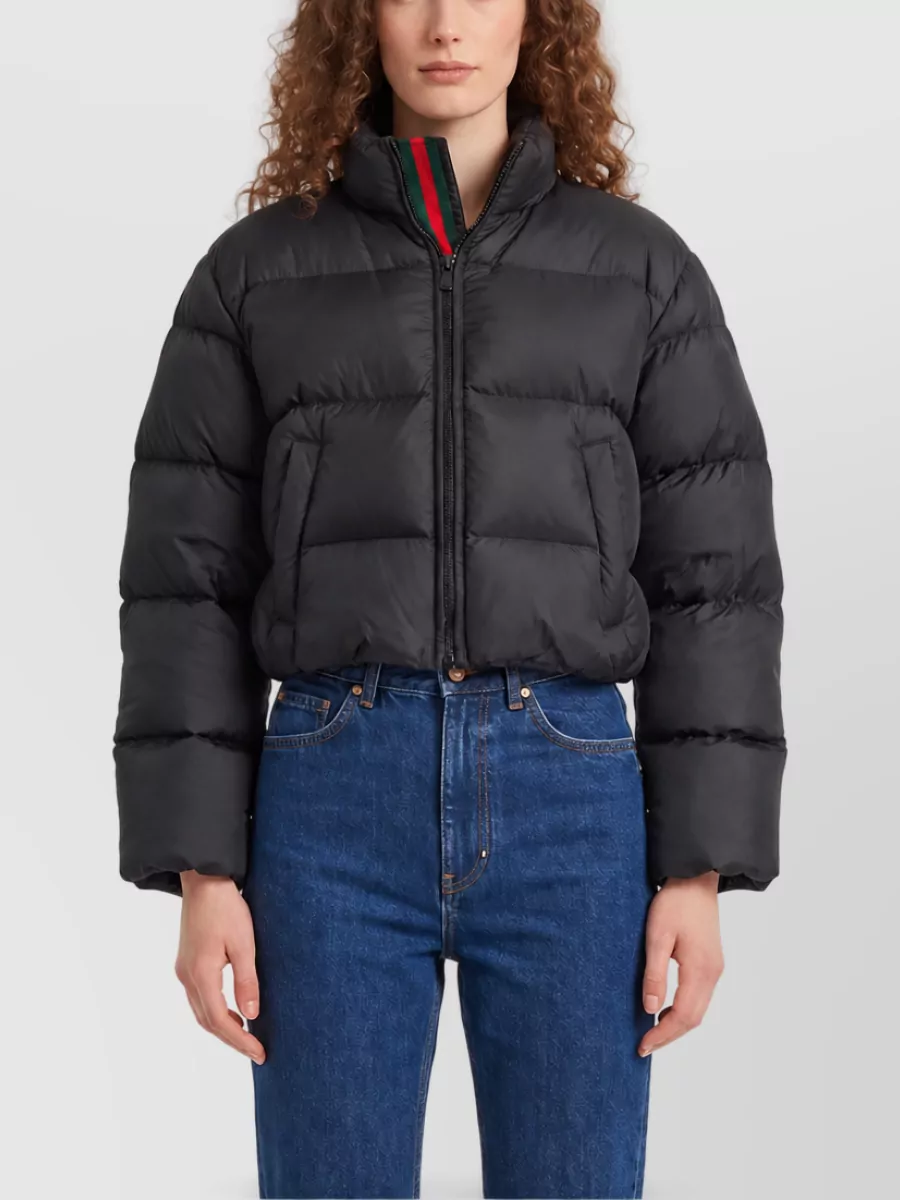Gucci down cropped puffer jacket