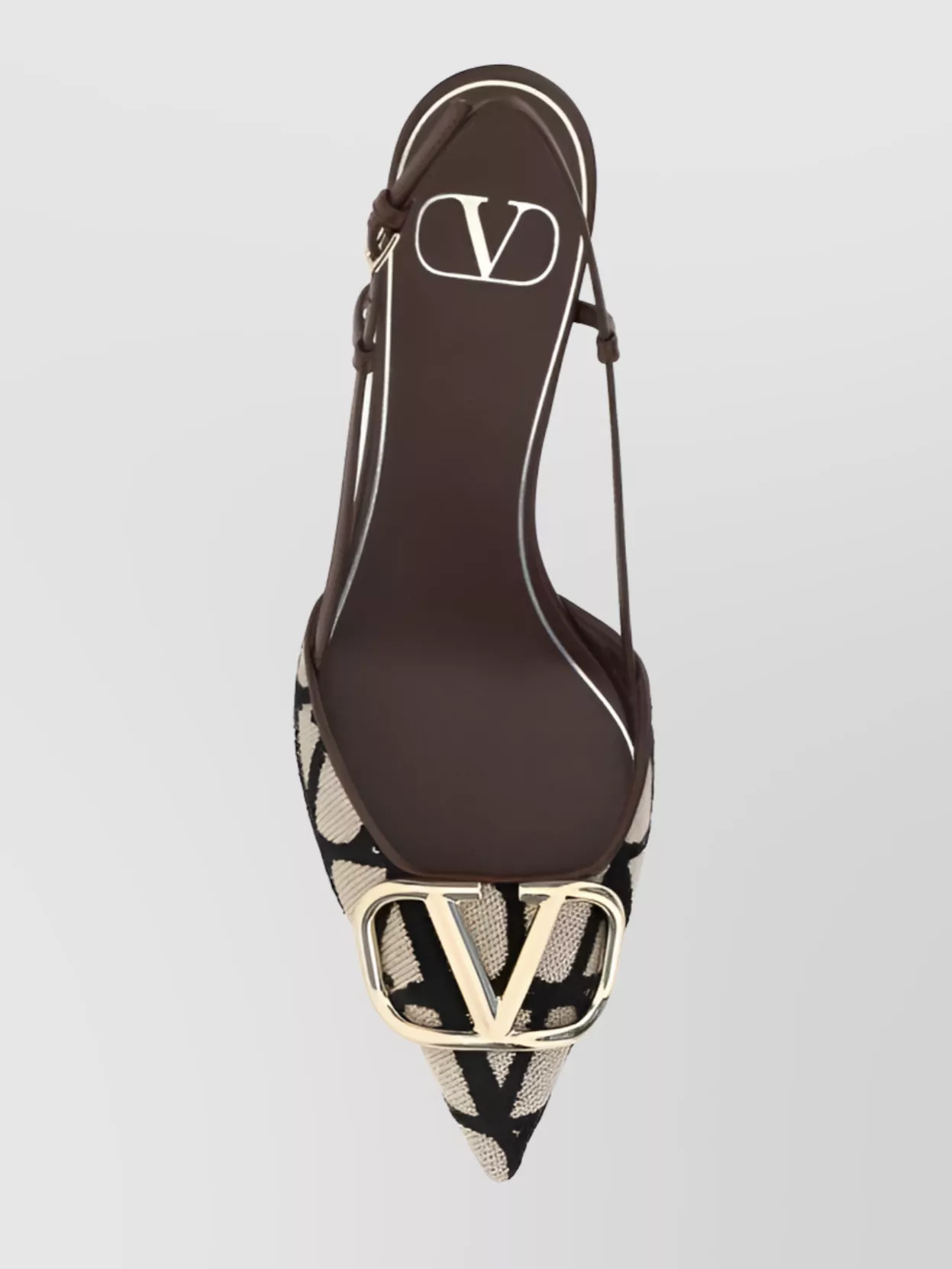 Valentino Garavani Geometric Kitten Heel Sandals
