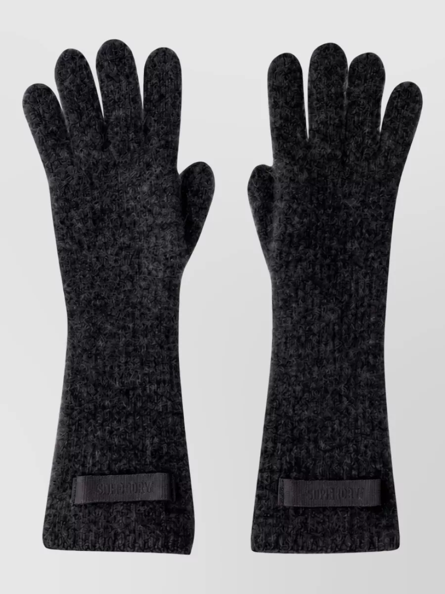 Jacquemus ribbed knit gloves