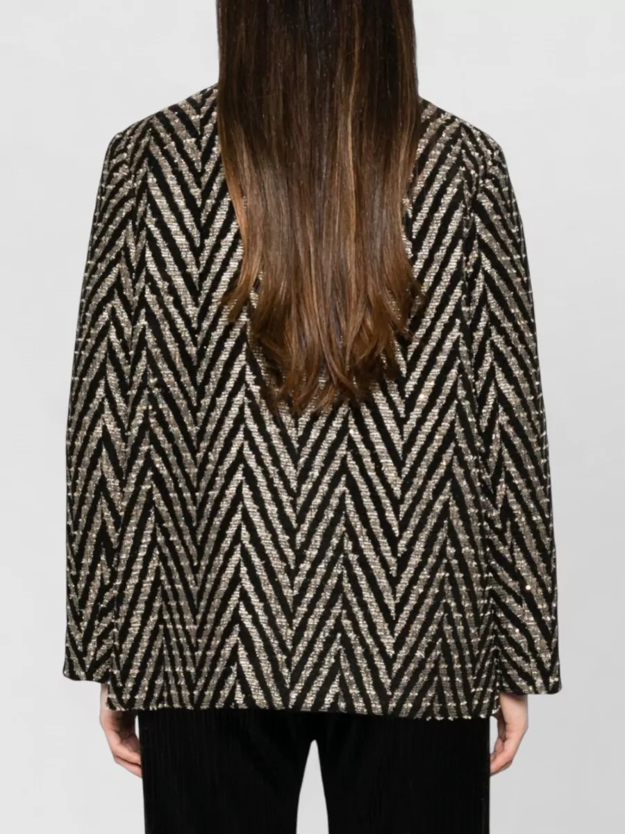 Forte Forte Chevron Oversized Single-Breasted Coat