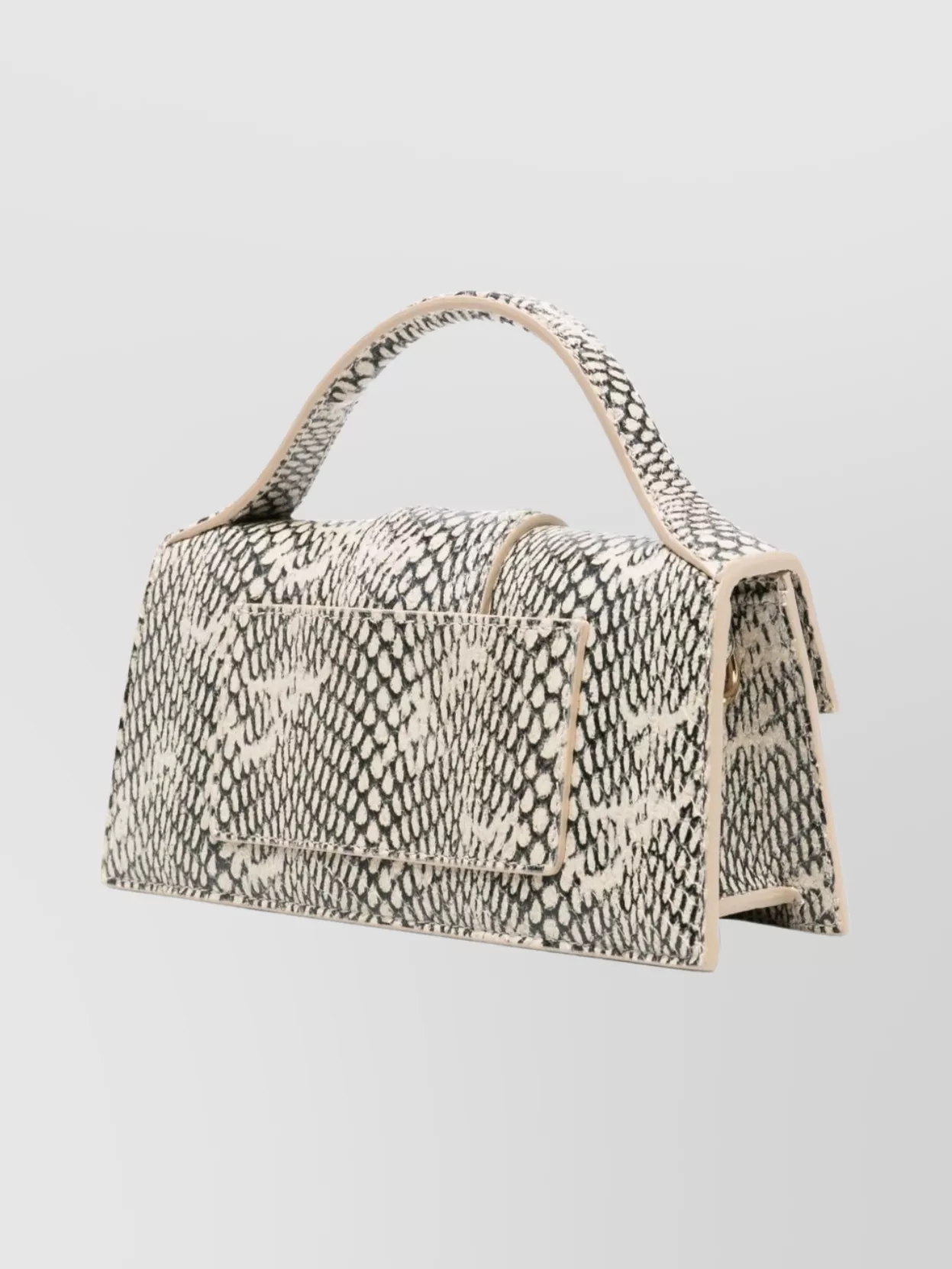 Jacquemus Mini Handbag With Top Handle And Snake Print