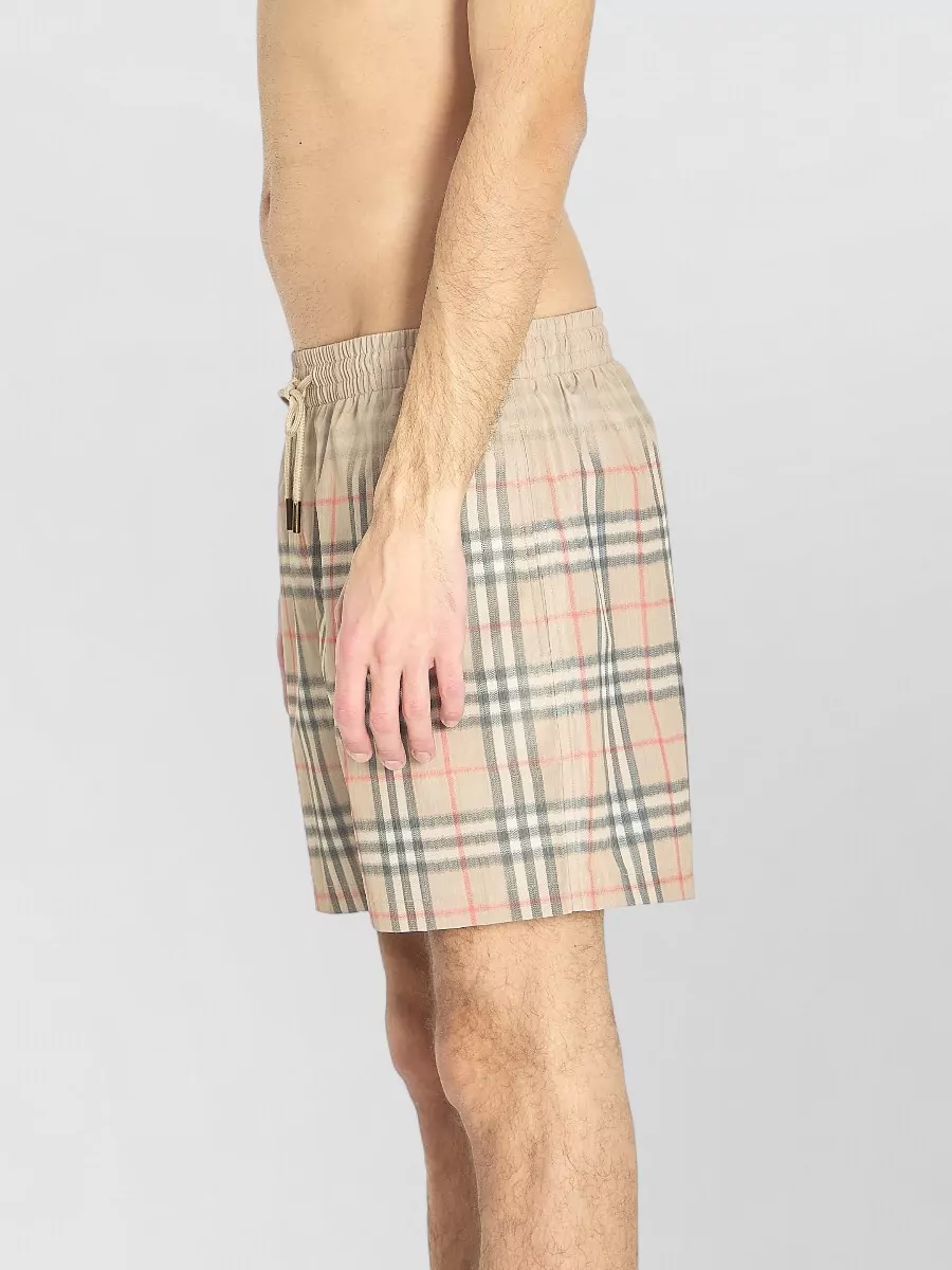 Burberry Check Motif Quick Dry Swim Shorts