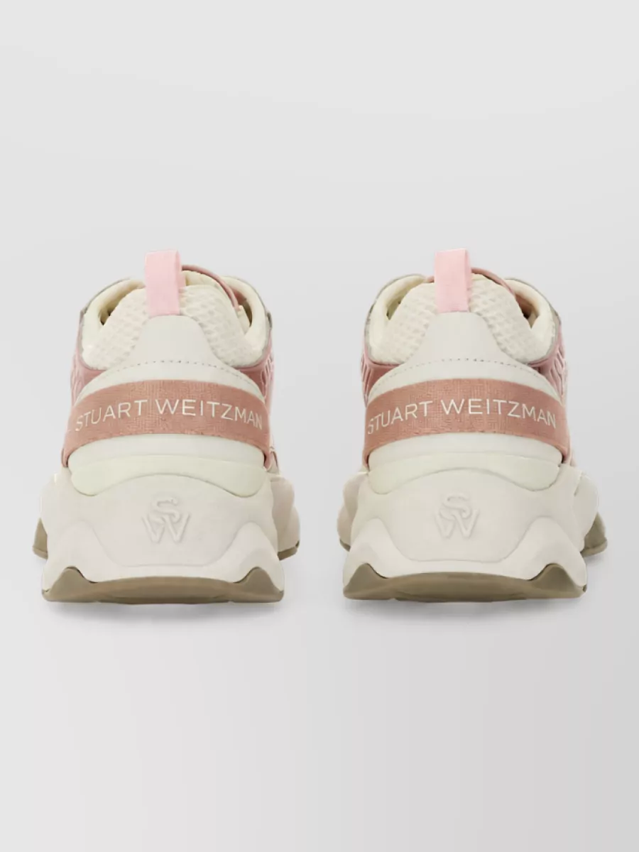 Stuart Weitzman Leather Low-Top Sneakers