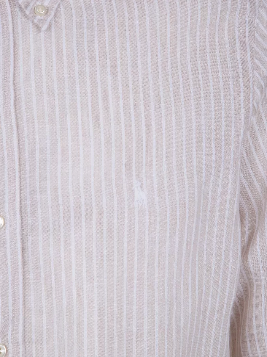 Polo Ralph Lauren Linen Striped Long Sleeve Shirt