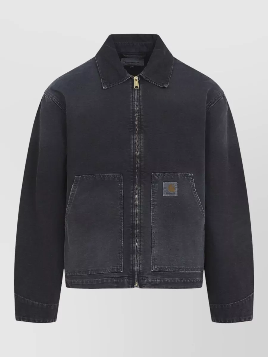 Carhartt Wip corduroy collar cotton canvas work jacket