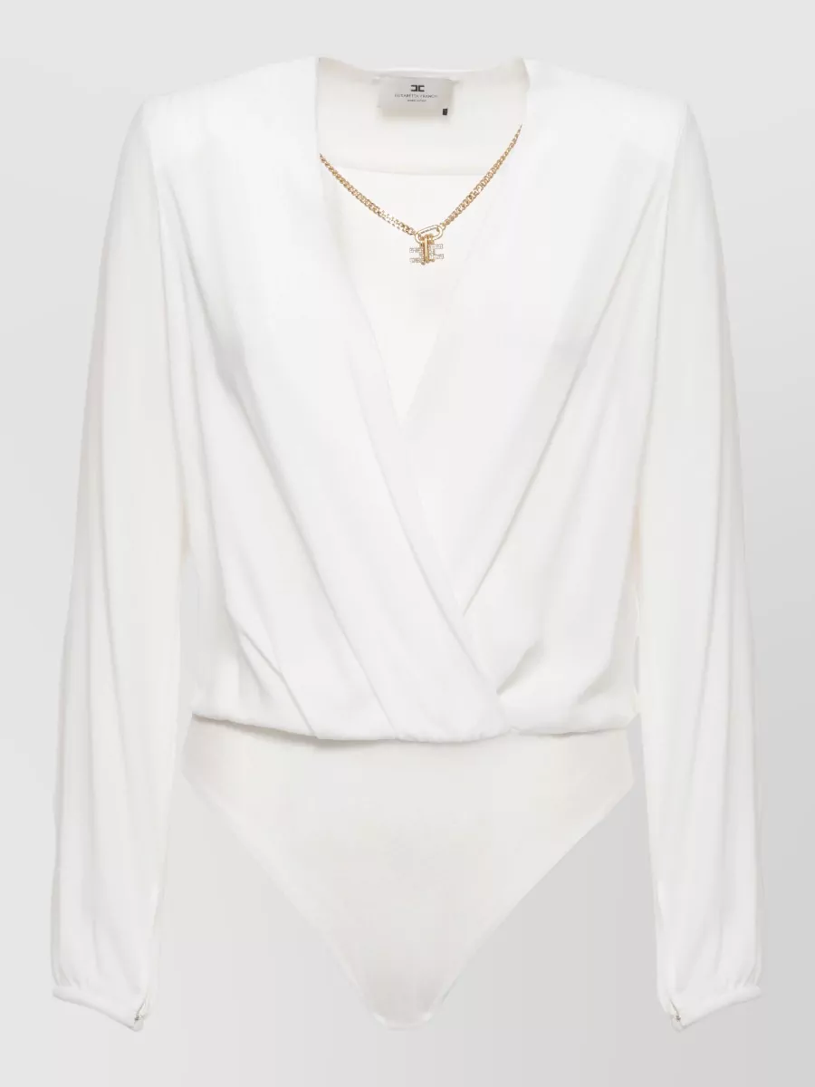 Elisabetta Franchi Long-Sleeve Bodysuit