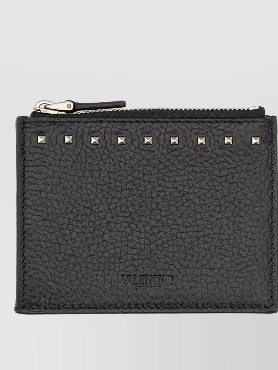 Valentino Garavani leather rockstud card holder