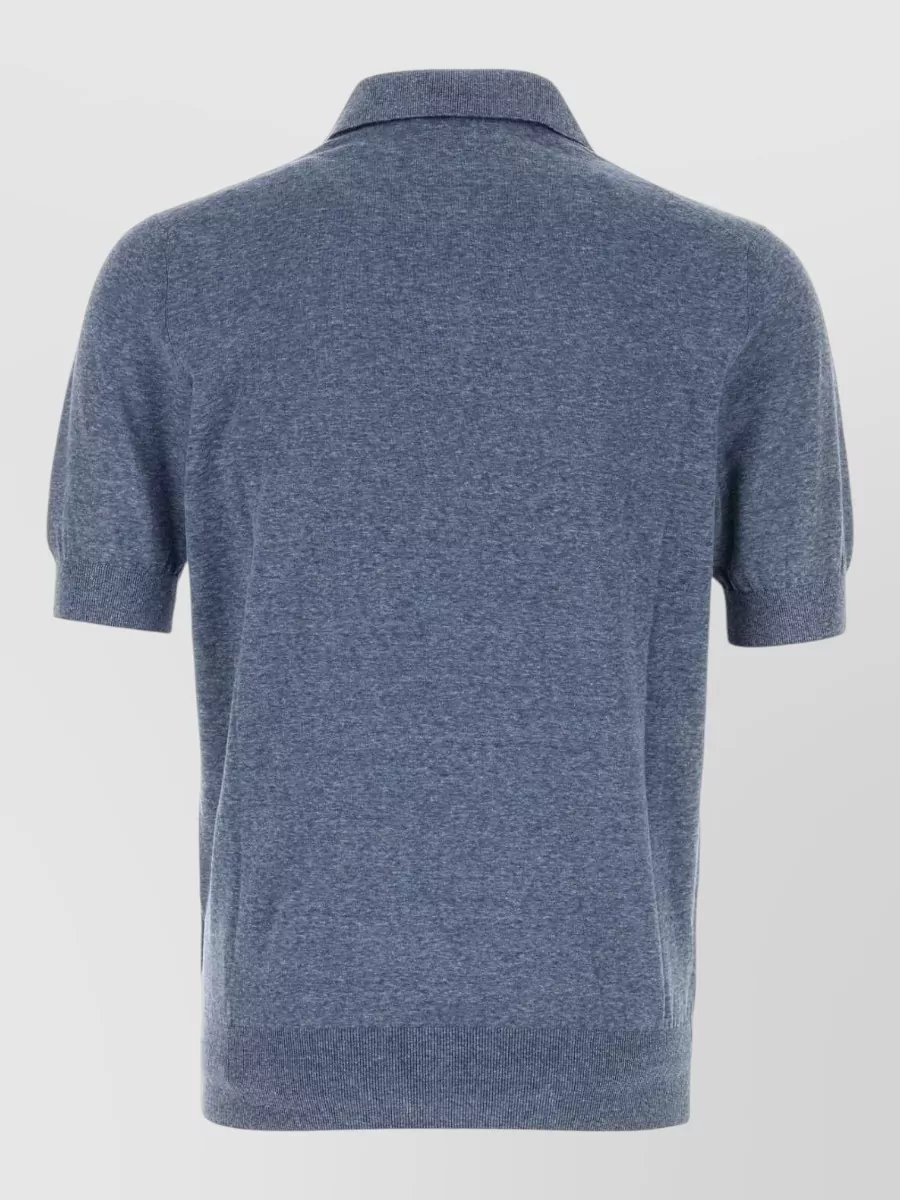 Brunello Cucinelli Linen And Silk Polo Shirt