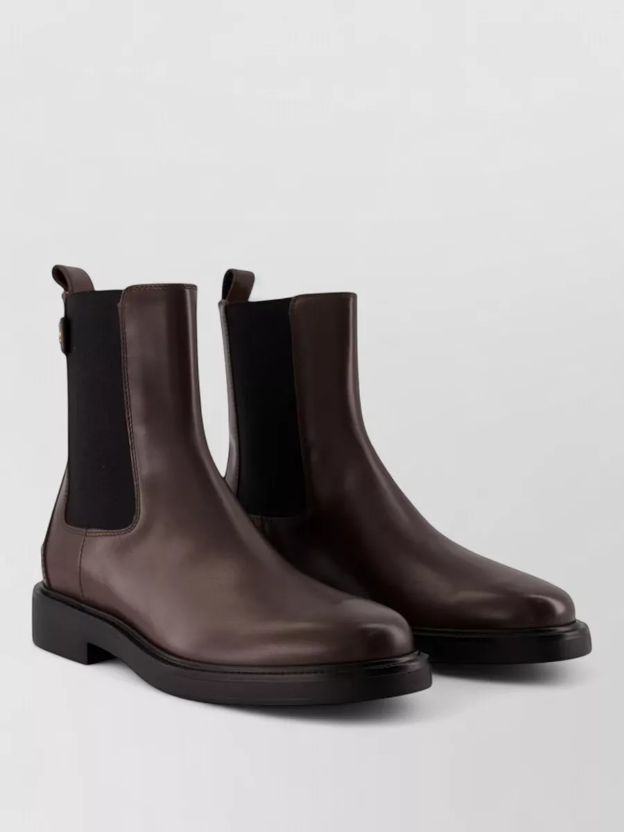 Tod's leather lace-up boots