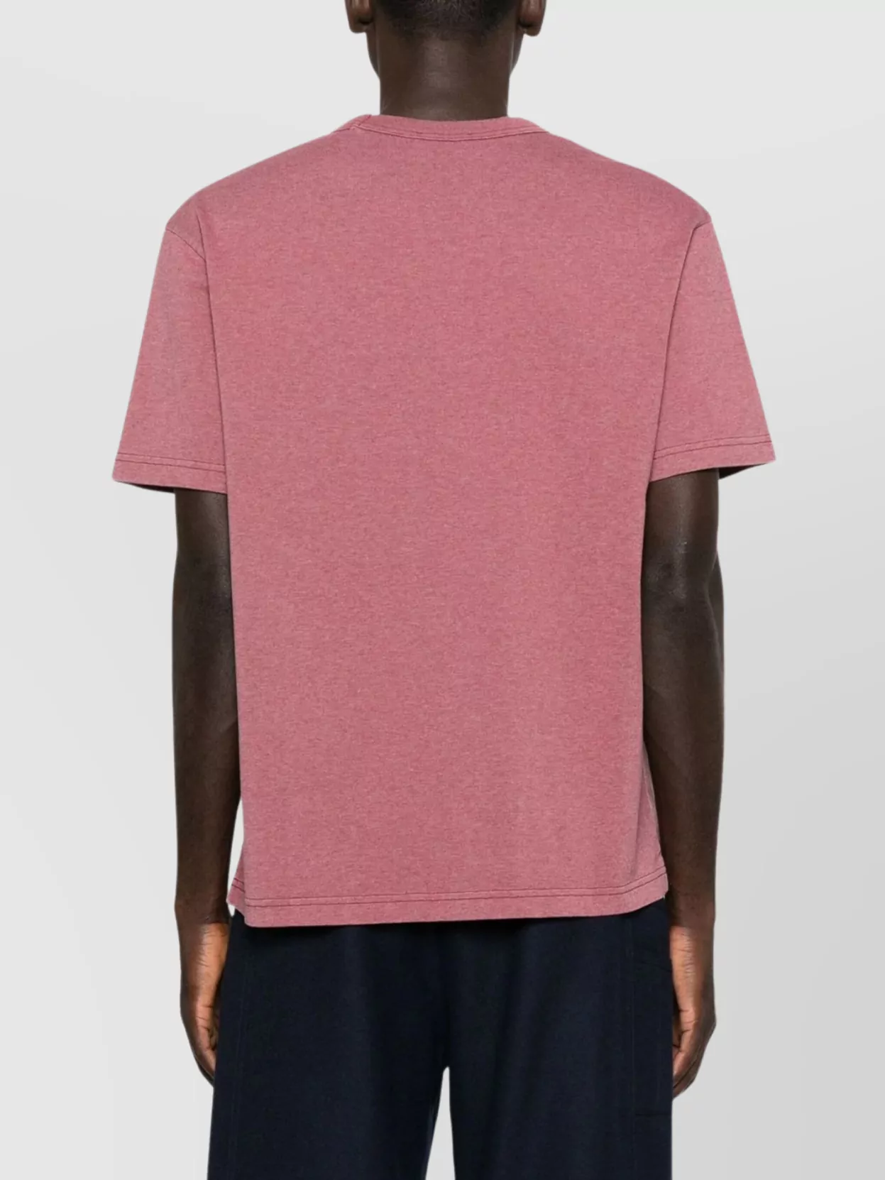Apc Crew Neck Short Sleeve T-shirt With Straight Hem In Pink